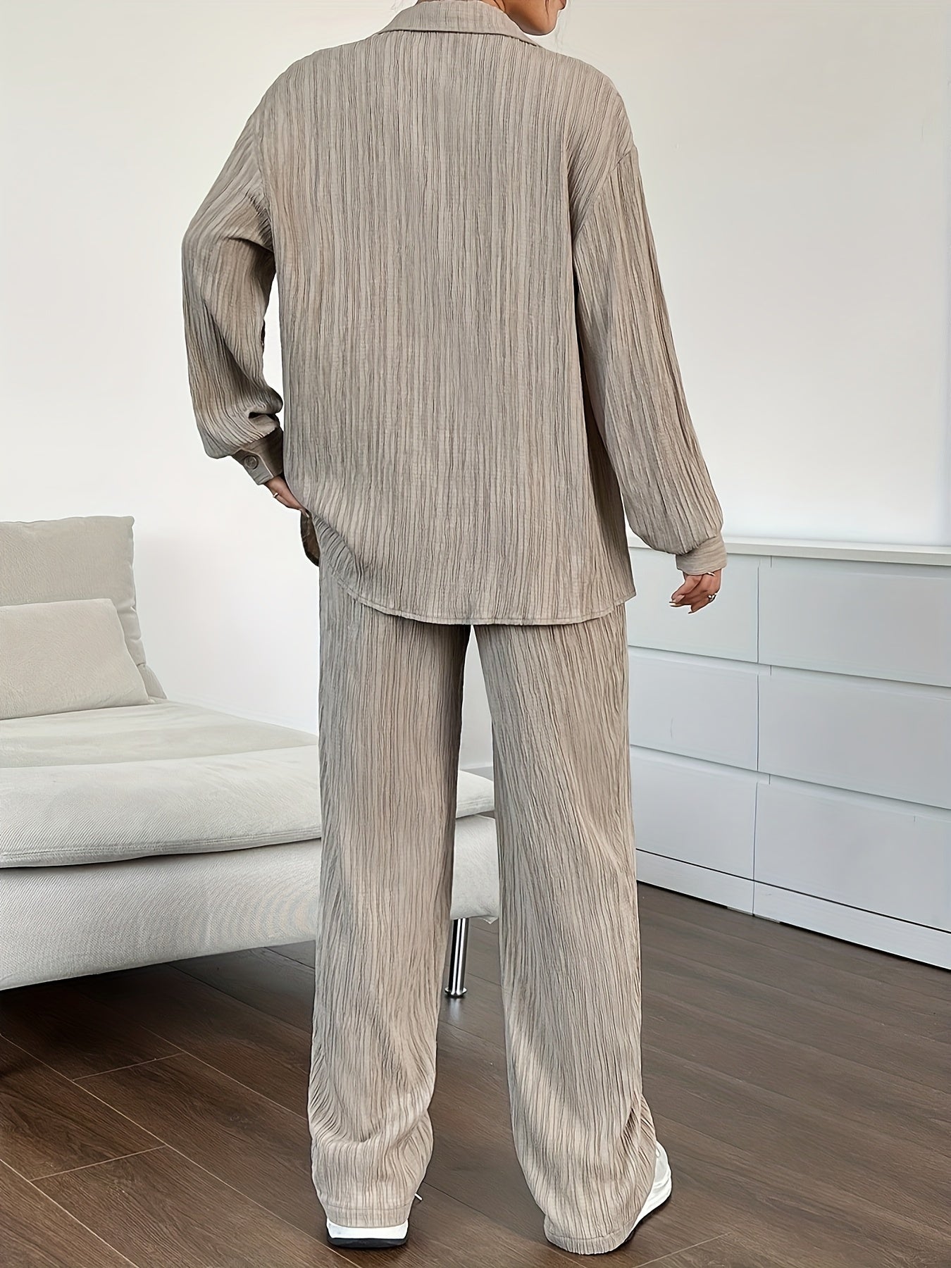 Elisa - Tweedelige Blouse met Broek Comfortabele Set voor Dames