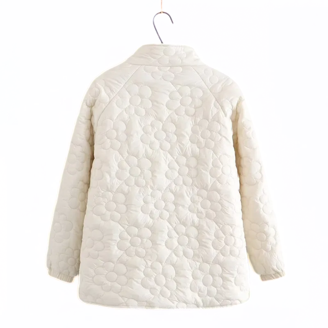 Fleur - Aangenaam Warme Gewatteerde Jas, Elegant