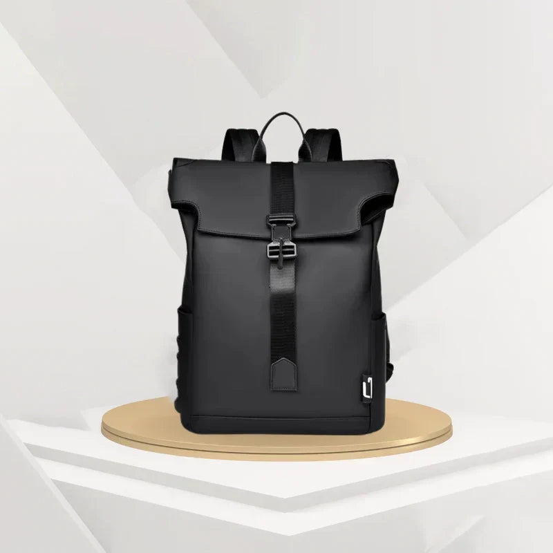Bastiaan | Rugzak met laptopvak en USB-poort - Zwart