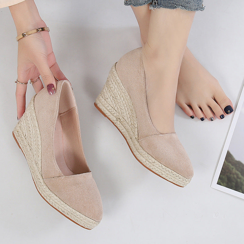 Berber | Sleehak schoenen voor dames - Beige