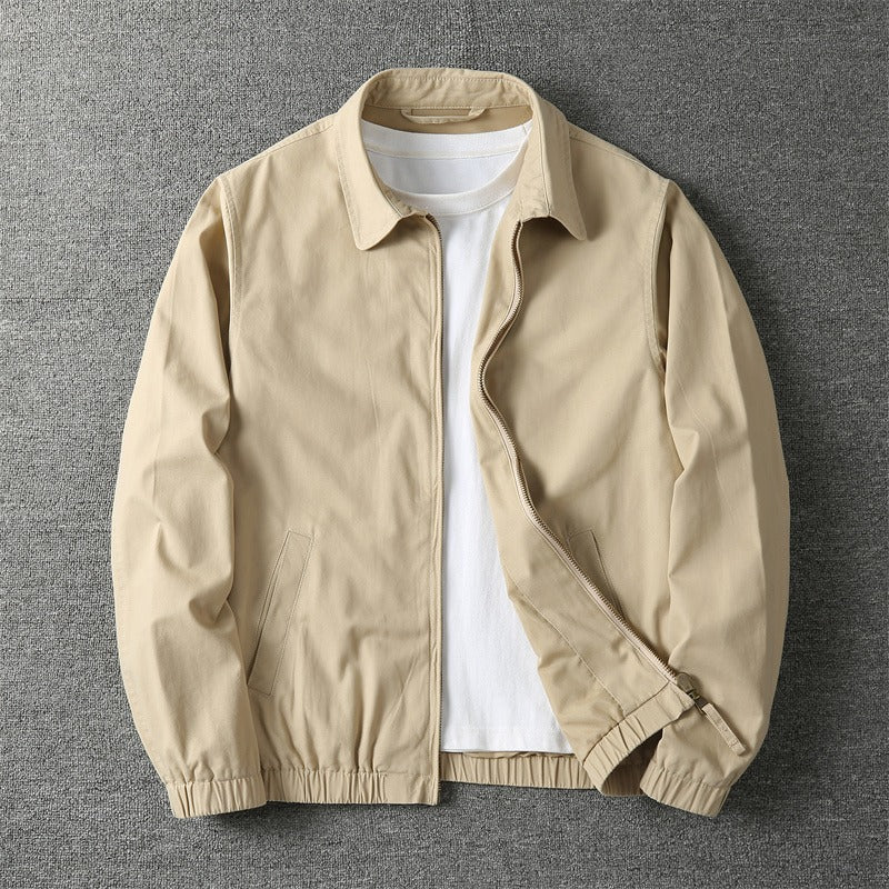 Bram | Katoenmix tussenjas voor heren - Beige