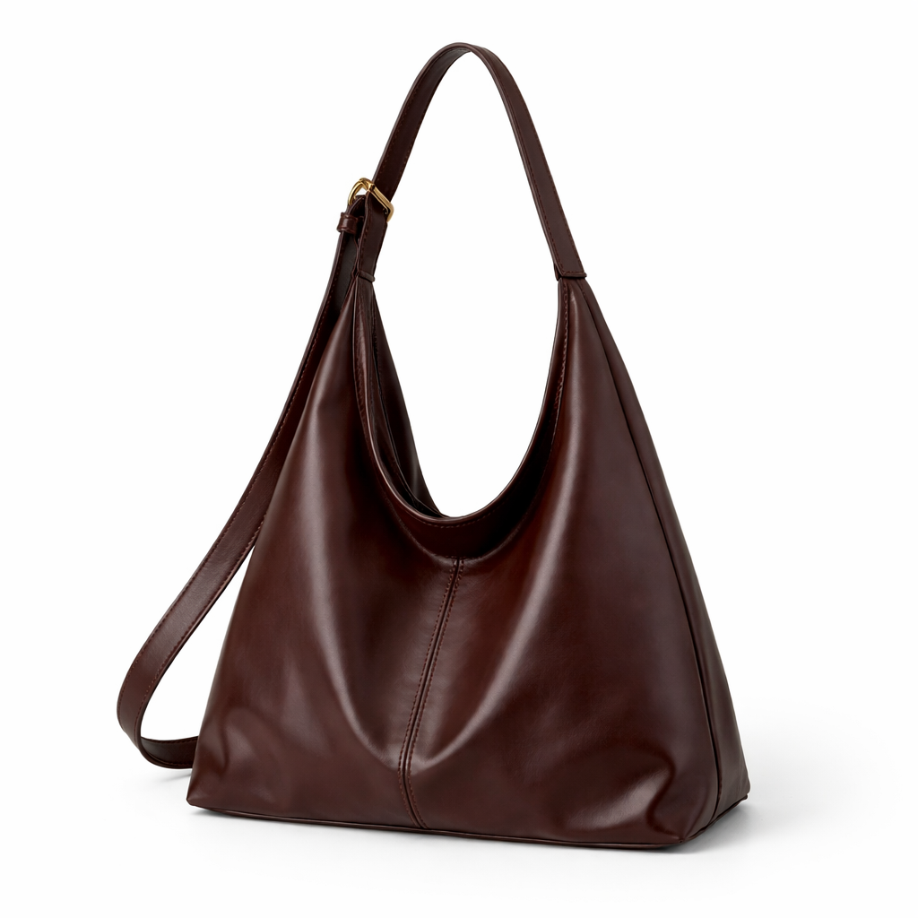 Britt | Schoudertas dames oversized - Bruin