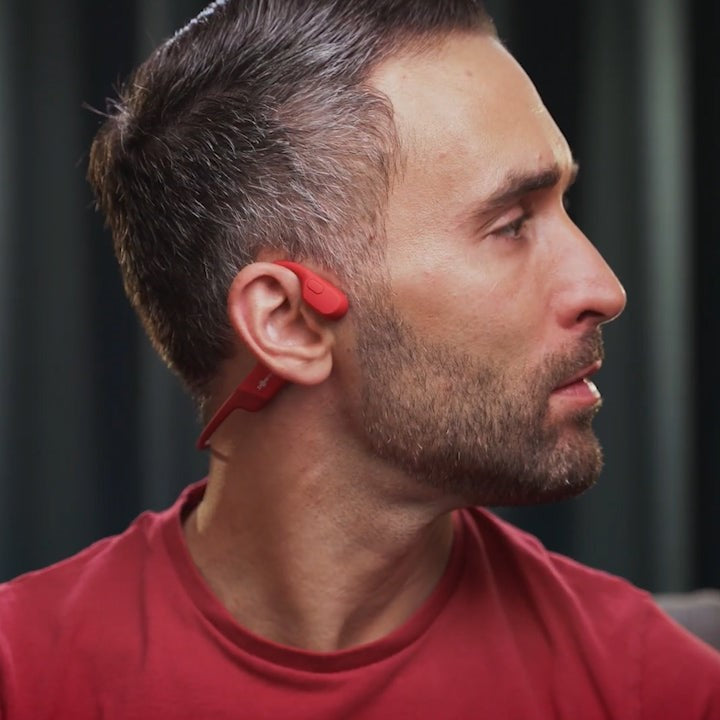 Cas | Bone conduction sportkoptelefoon, draadloos - Rood