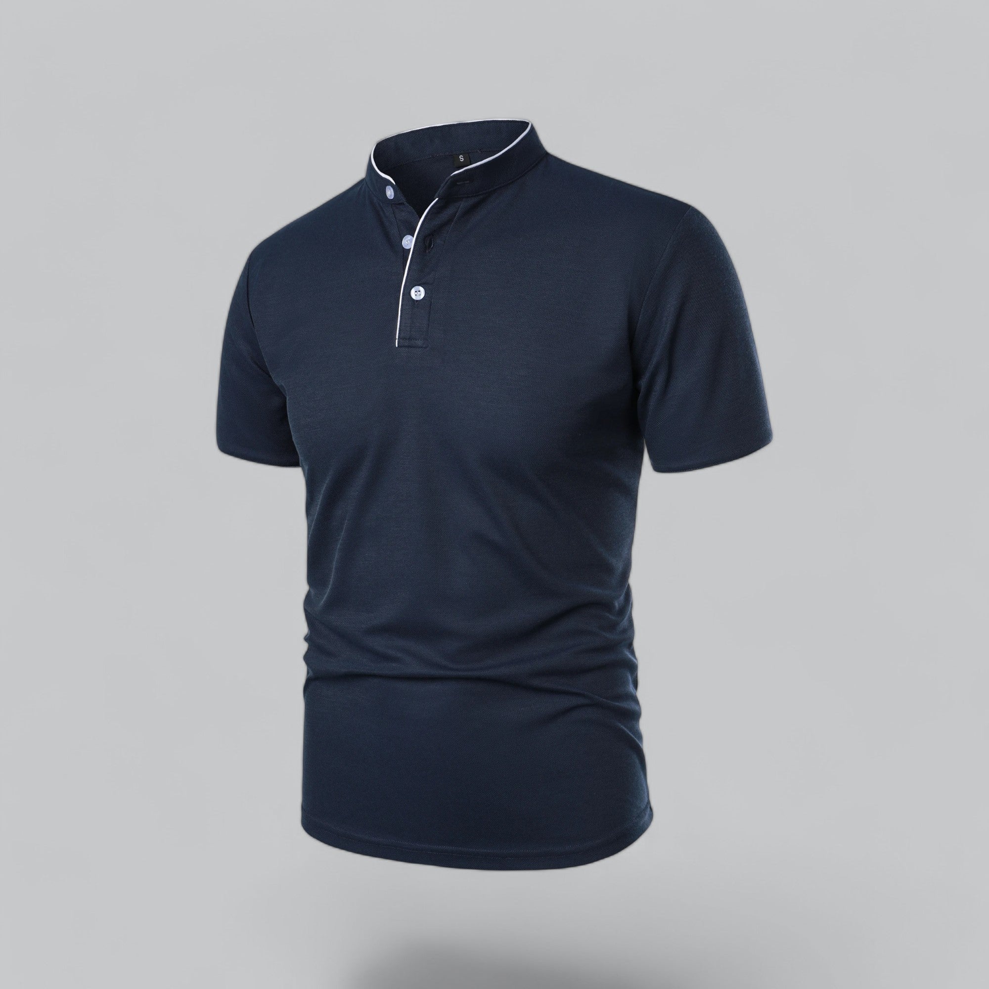 Casper | Poloshirt zonder kraag voor heren, korte mouw - view 19