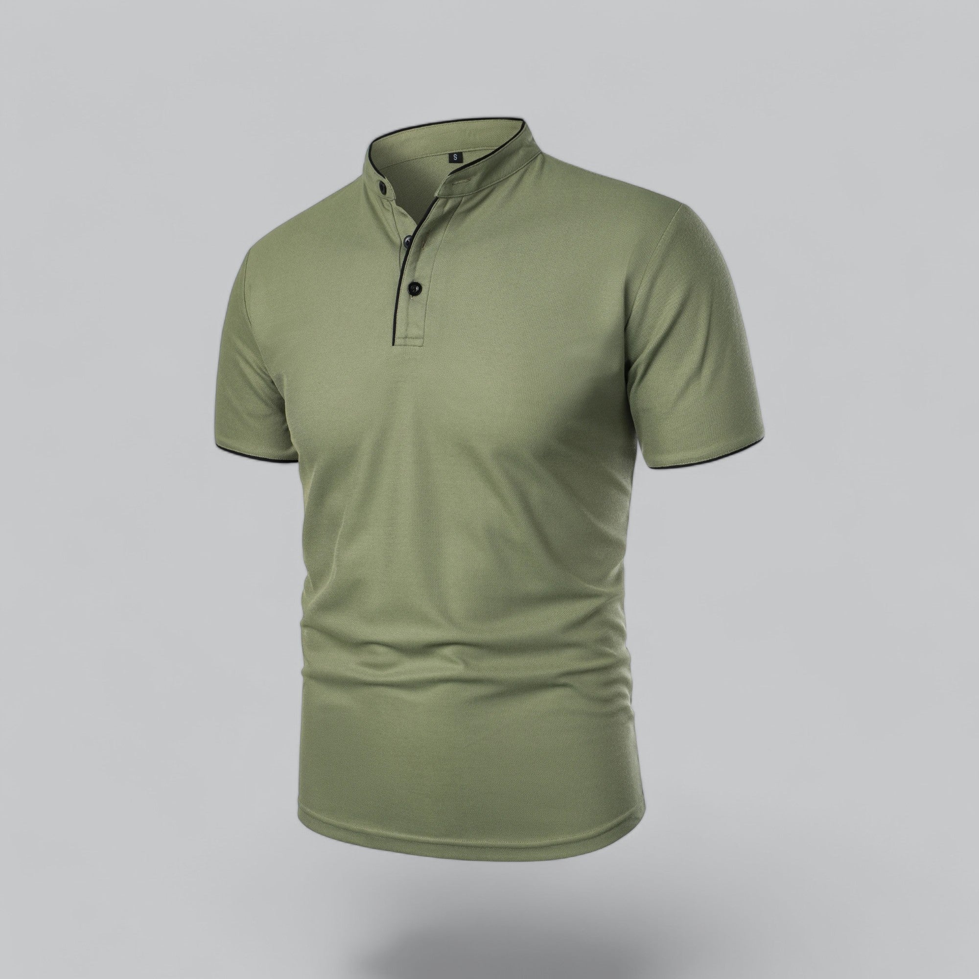 Casper | Poloshirt zonder kraag voor heren, korte mouw - view 25