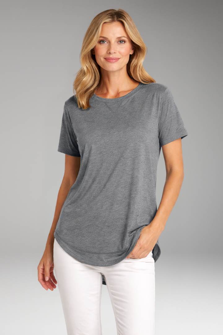 Charlotte | T-shirt met ronde hals voor dames - Grijs