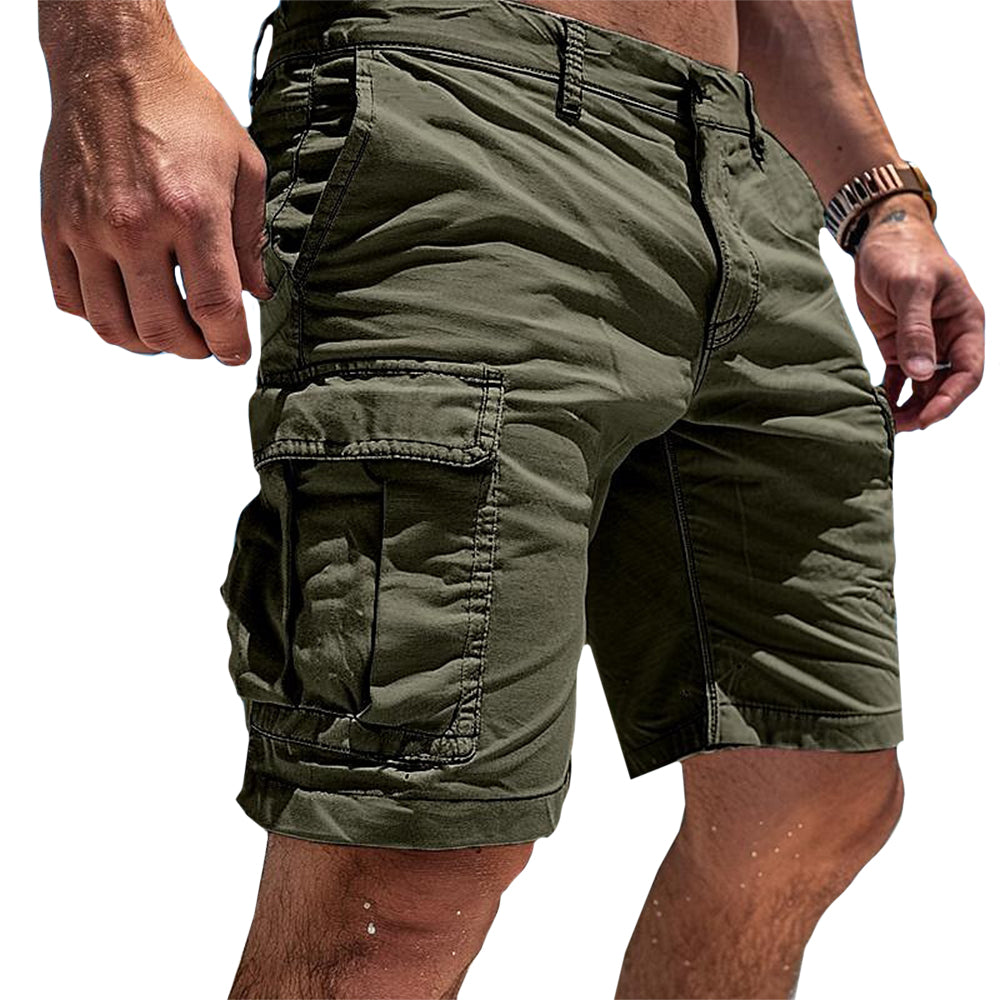 David | Cargo korte broek voor heren - Donkergroen