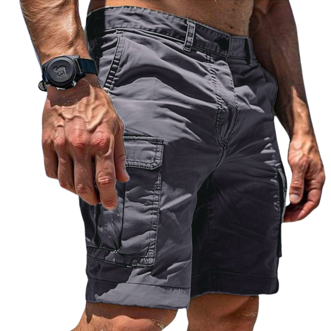 David | Cargo korte broek voor heren - Grijs