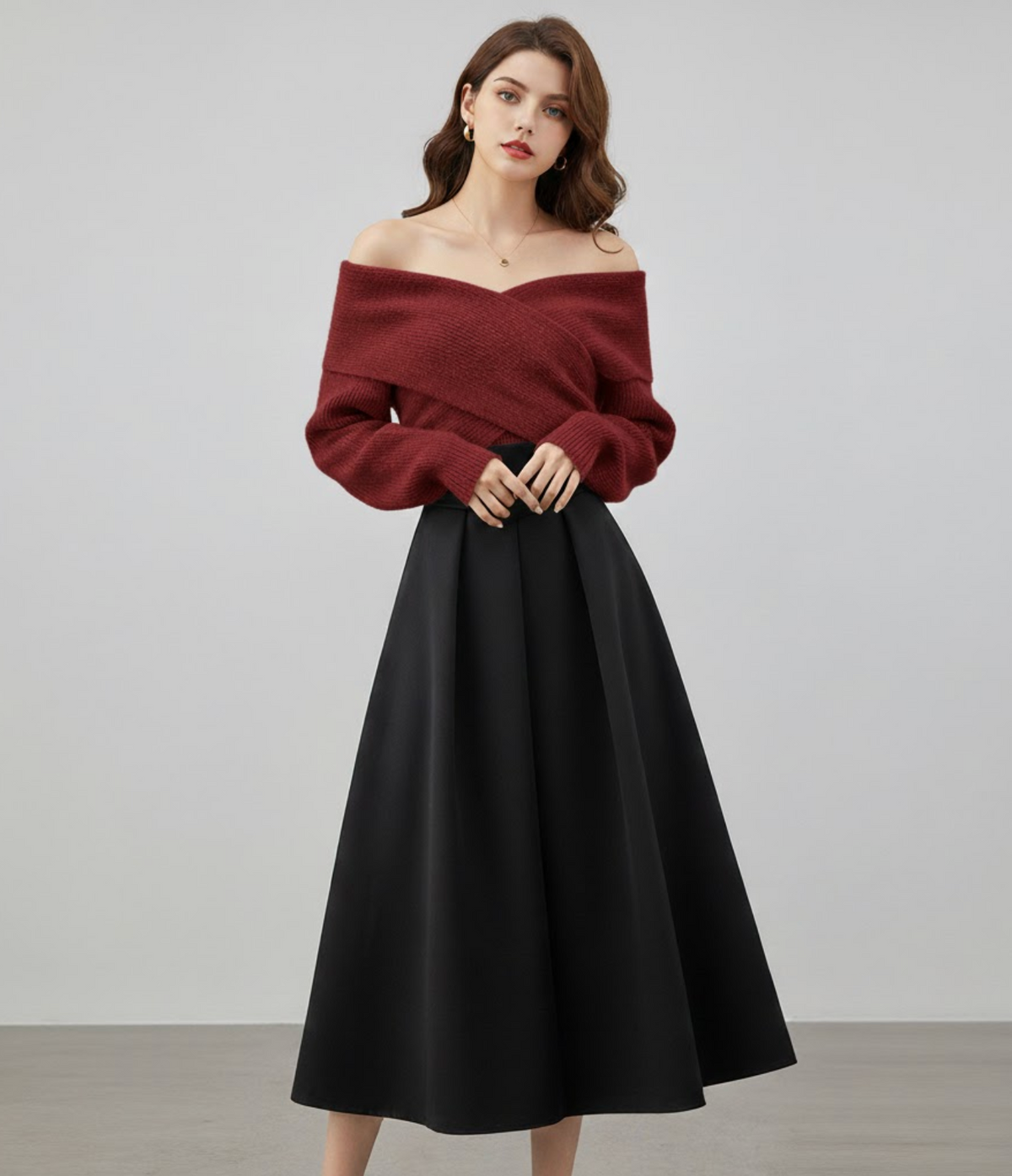 Demi | Tweedelige winterset voor dames - Rood