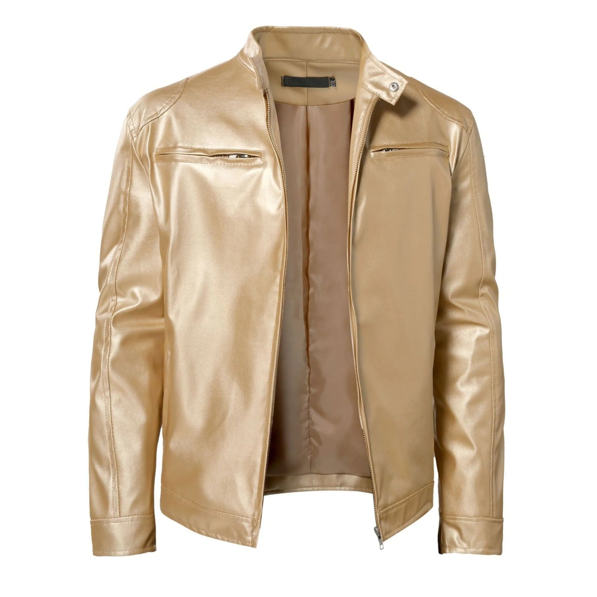 Veste en cuir chaude, confortable et stylée pour hommes - coupe optimale