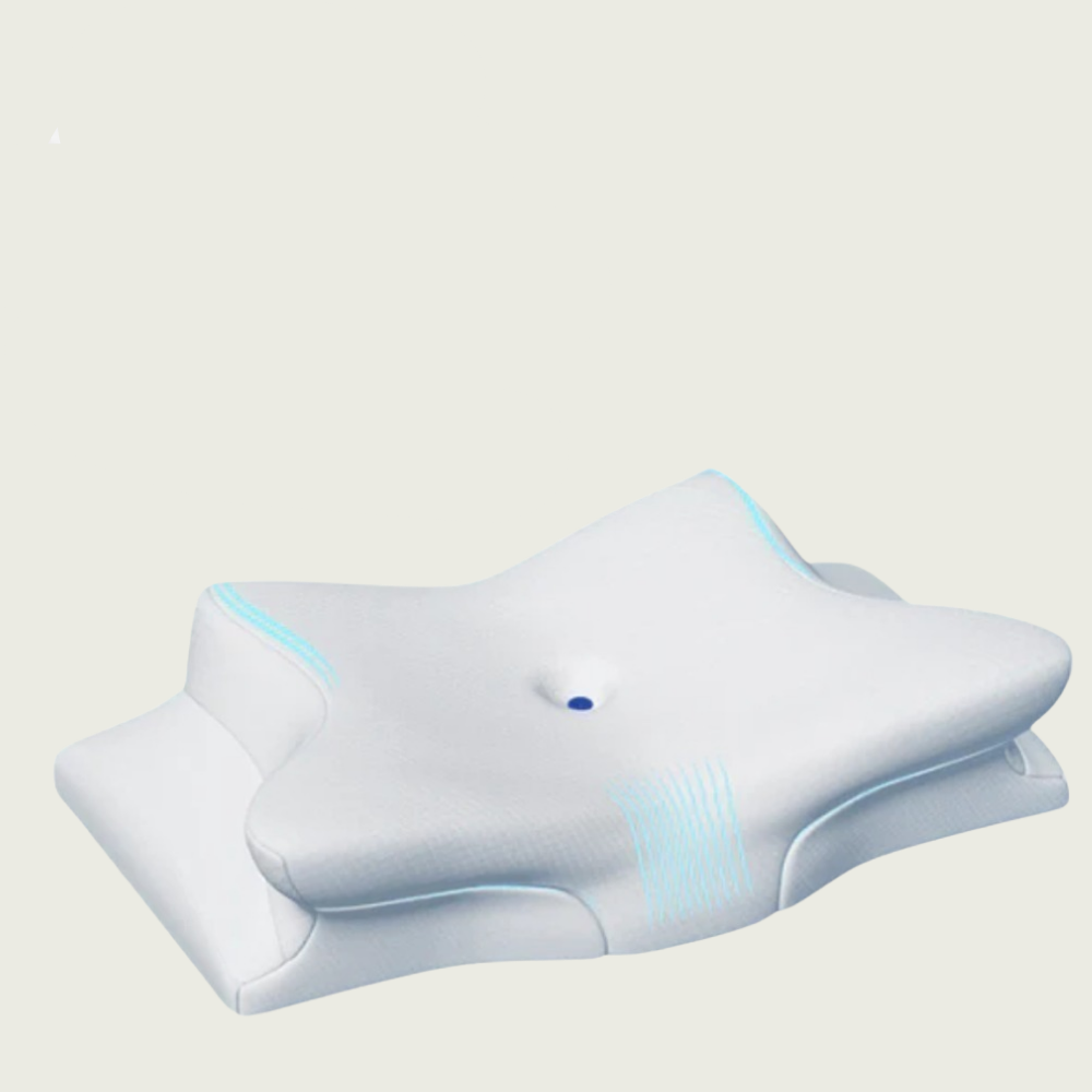 Edwin | Ergonomisch traagschuim kussen, wit - view 1
