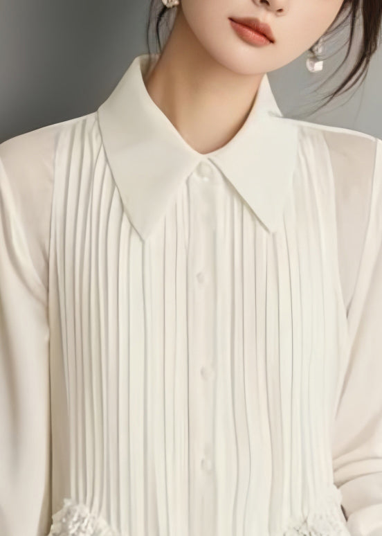 Elisa | Chiffon blouse met kant voor dames - view 3