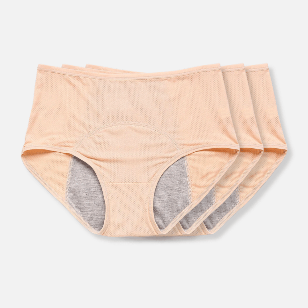 Elise | Lekvrij menstruatie ondergoed voor dames - Beige