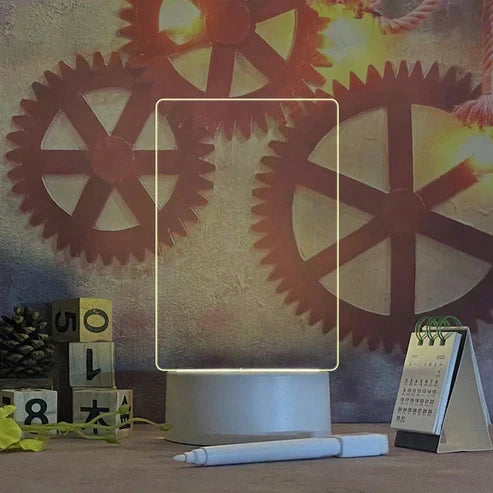 Emiel | Nachtlamp met notitiebord en pen - foto 3