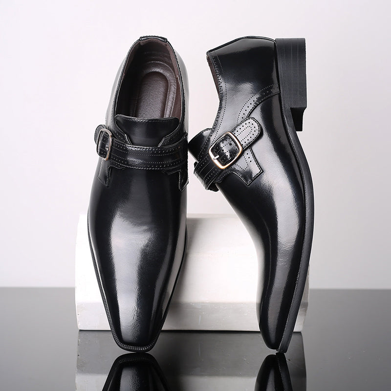 Evert | Nette gespschoenen voor heren - Zwart