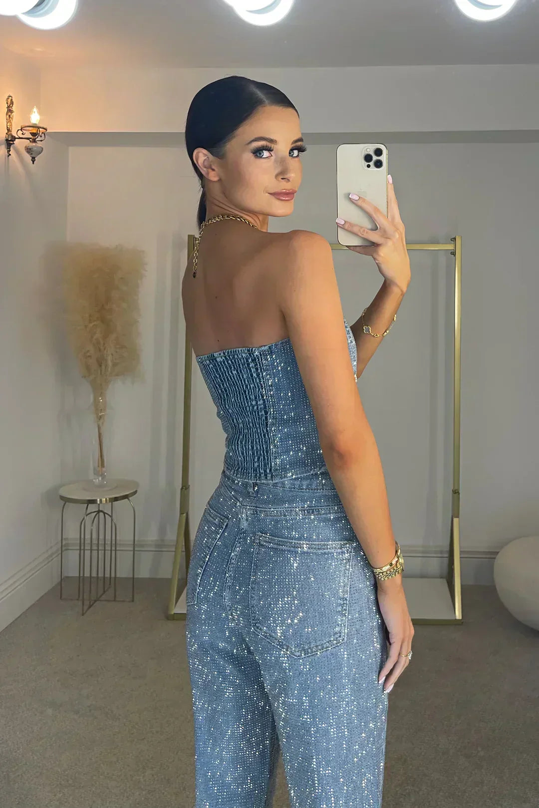 Evi | Strapless glitter jumpsuit voor dames - view 6