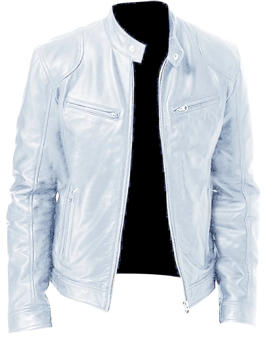 Veste en cuir chaude, confortable et stylée pour hommes - coupe optimale