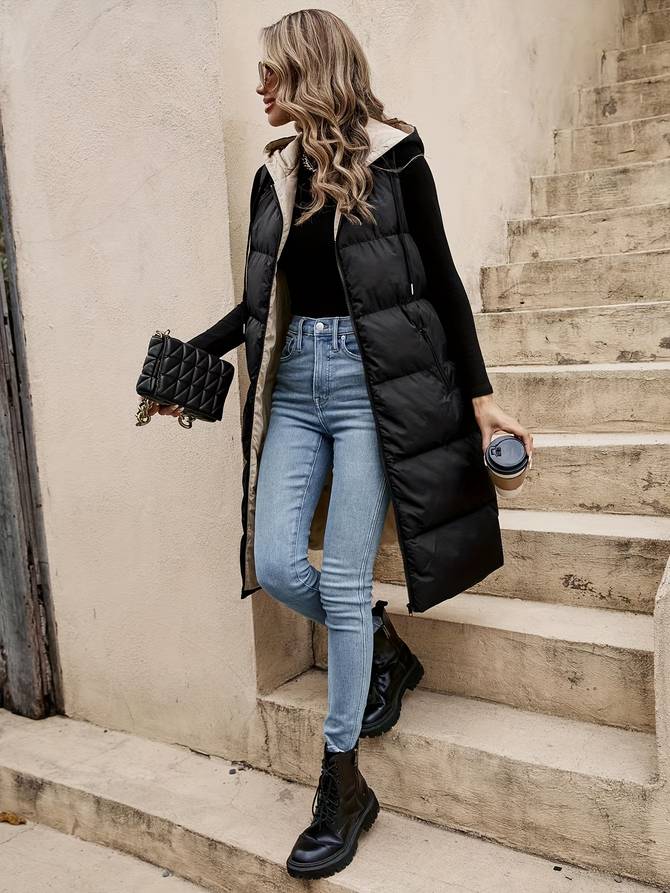 Stella - Stijlvolle Lange Bodywarmer voor Dames