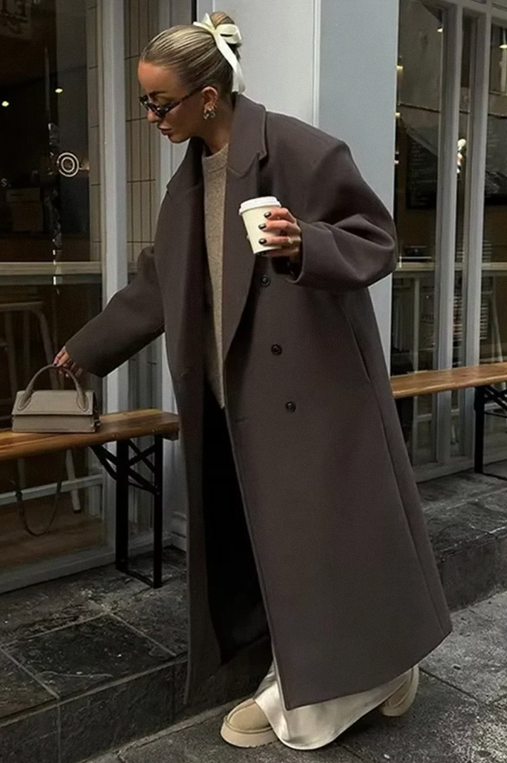 Fay | Oversized lange mantel voor dames - view 2