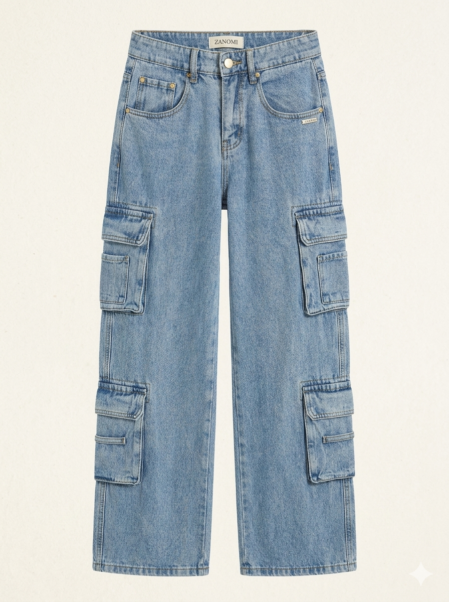 Fenna | Baggy cargo jeans voor dames - view 2