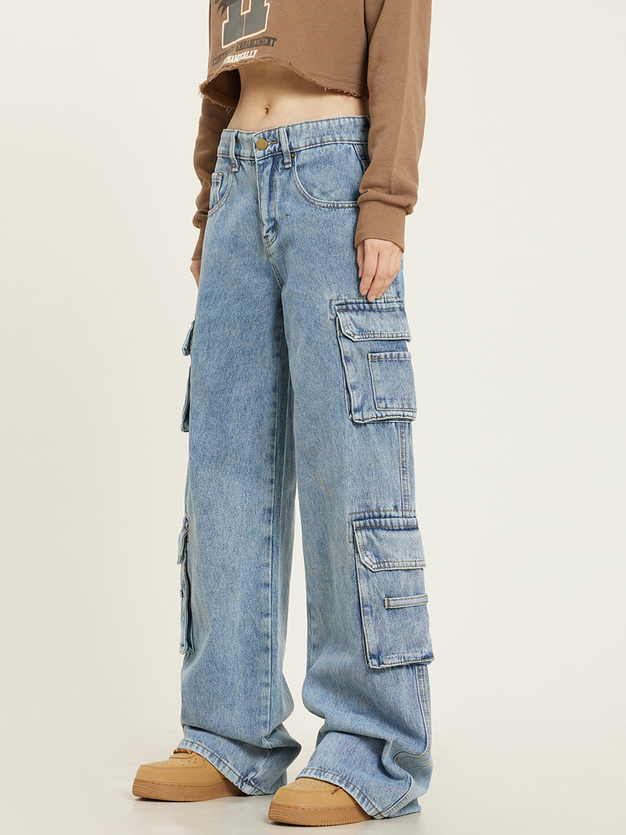Fenna | Baggy cargo jeans voor dames - view 4