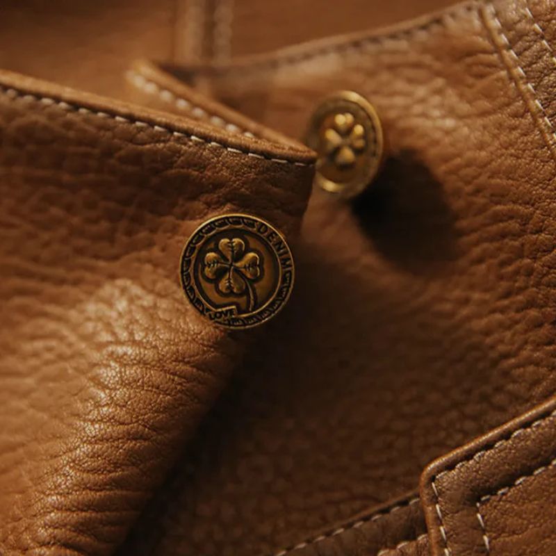 Fien | Leren jas voor dames - view 5