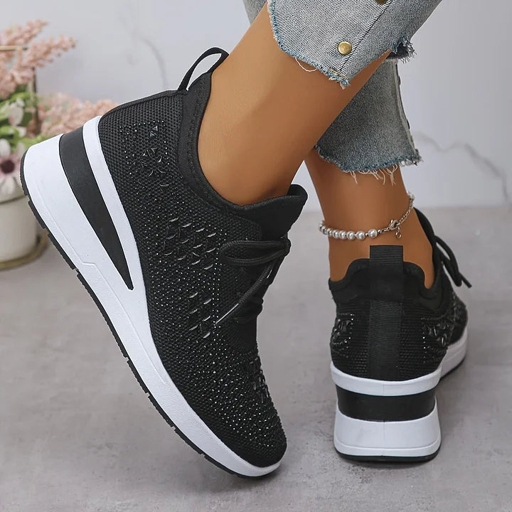 Floortje | Dames sneakers met sleehak - view 11