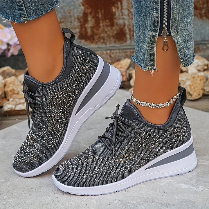 Floortje | Dames sneakers met sleehak - view 14