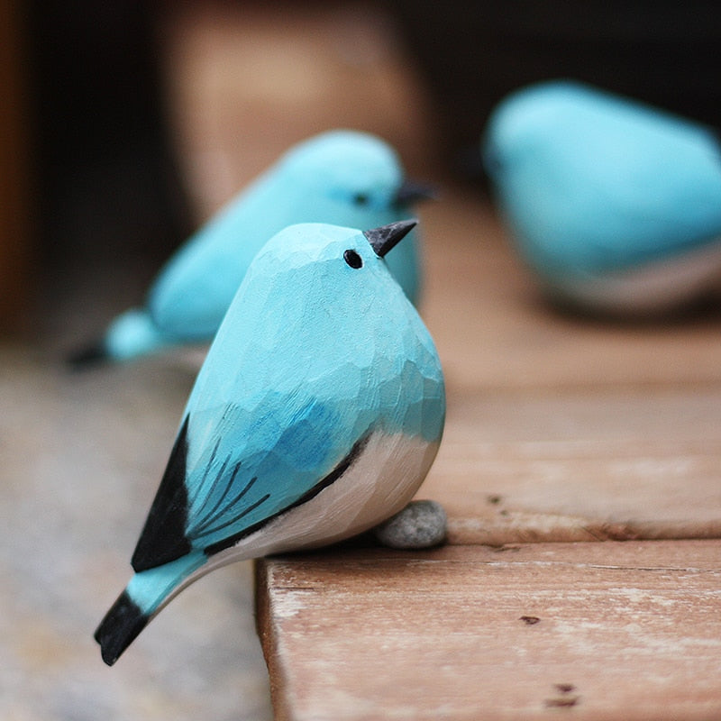 Frans | Houten vogelbeeldje, handgesneden - view 12