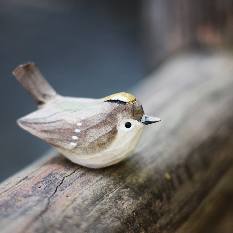 Frans | Houten vogelbeeldje, handgesneden - view 13