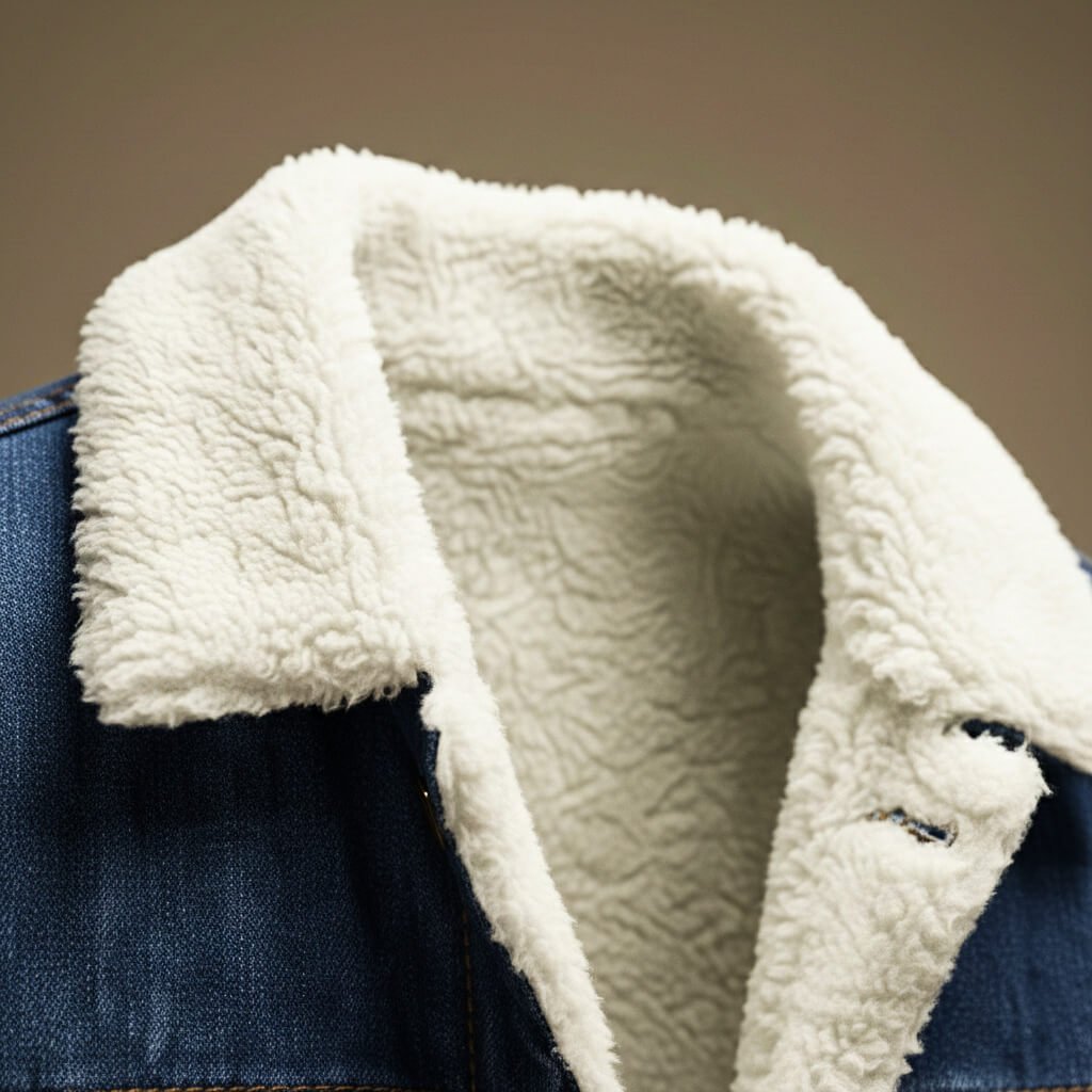 Freek | Denim jas met teddy voering voor heren - view 5