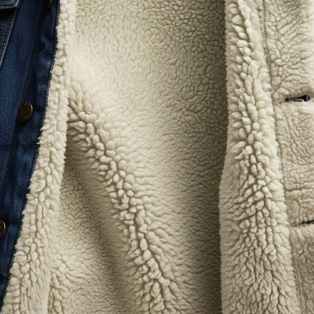 Freek | Denim jas met teddy voering voor heren - view 7
