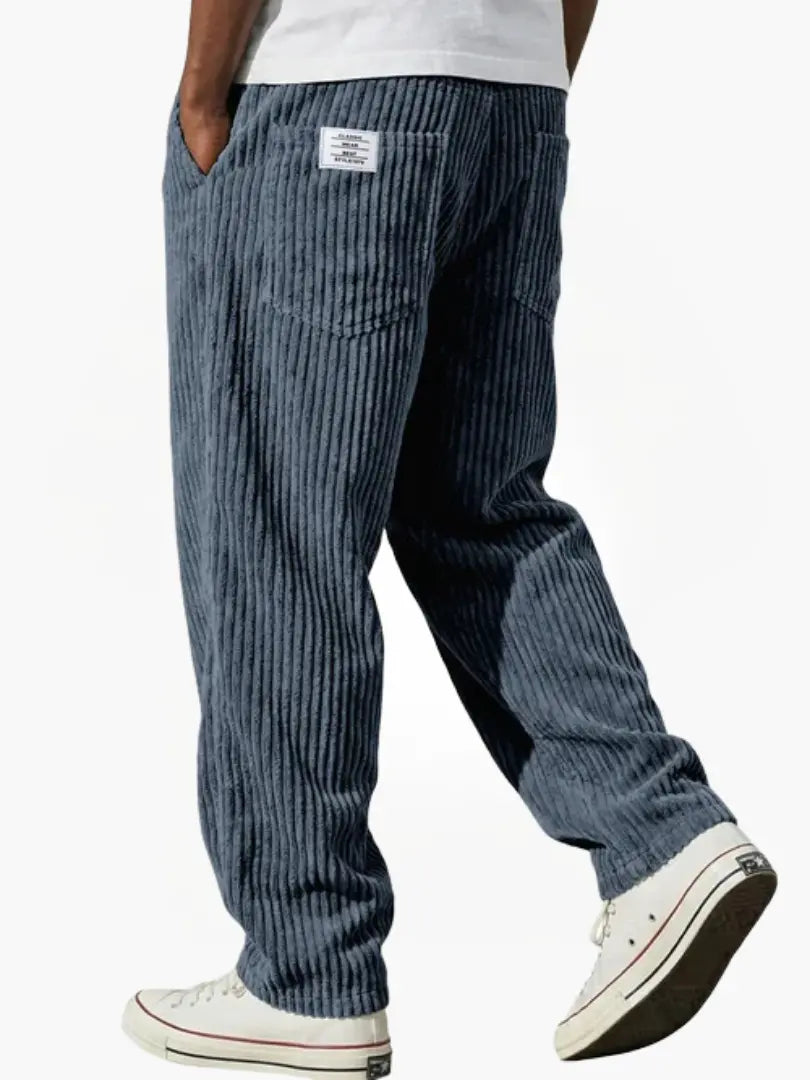 Geert | Corduroy broek voor heren - Blauw