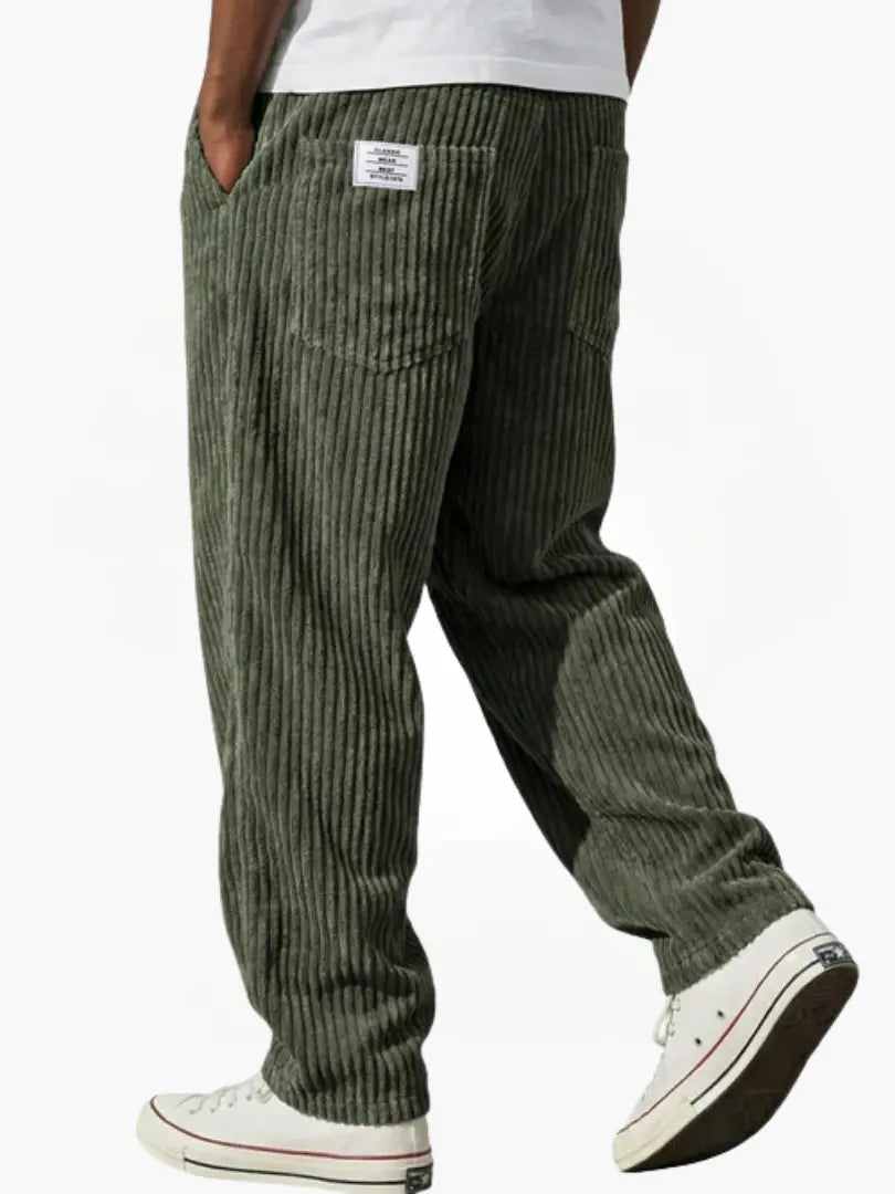 Geert | Corduroy broek voor heren - Groen