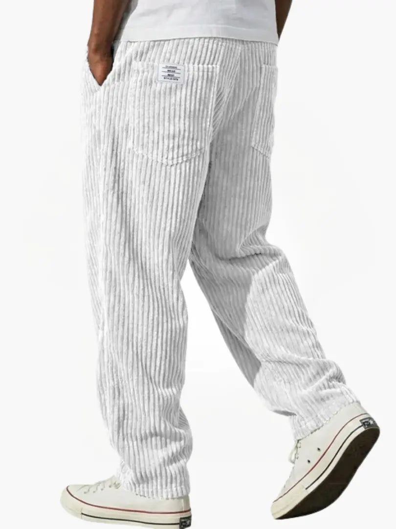 Geert | Corduroy broek voor heren - Wit