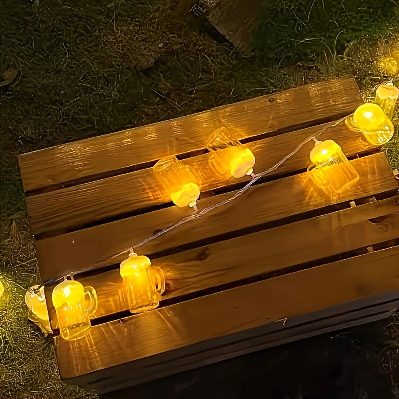 Gerard | Bierpul lichtketting warmwit met 20 LED-lampjes - foto 3
