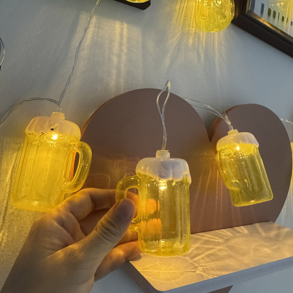 Gerard | Bierpul lichtketting warmwit met 20 LED-lampjes - foto 7