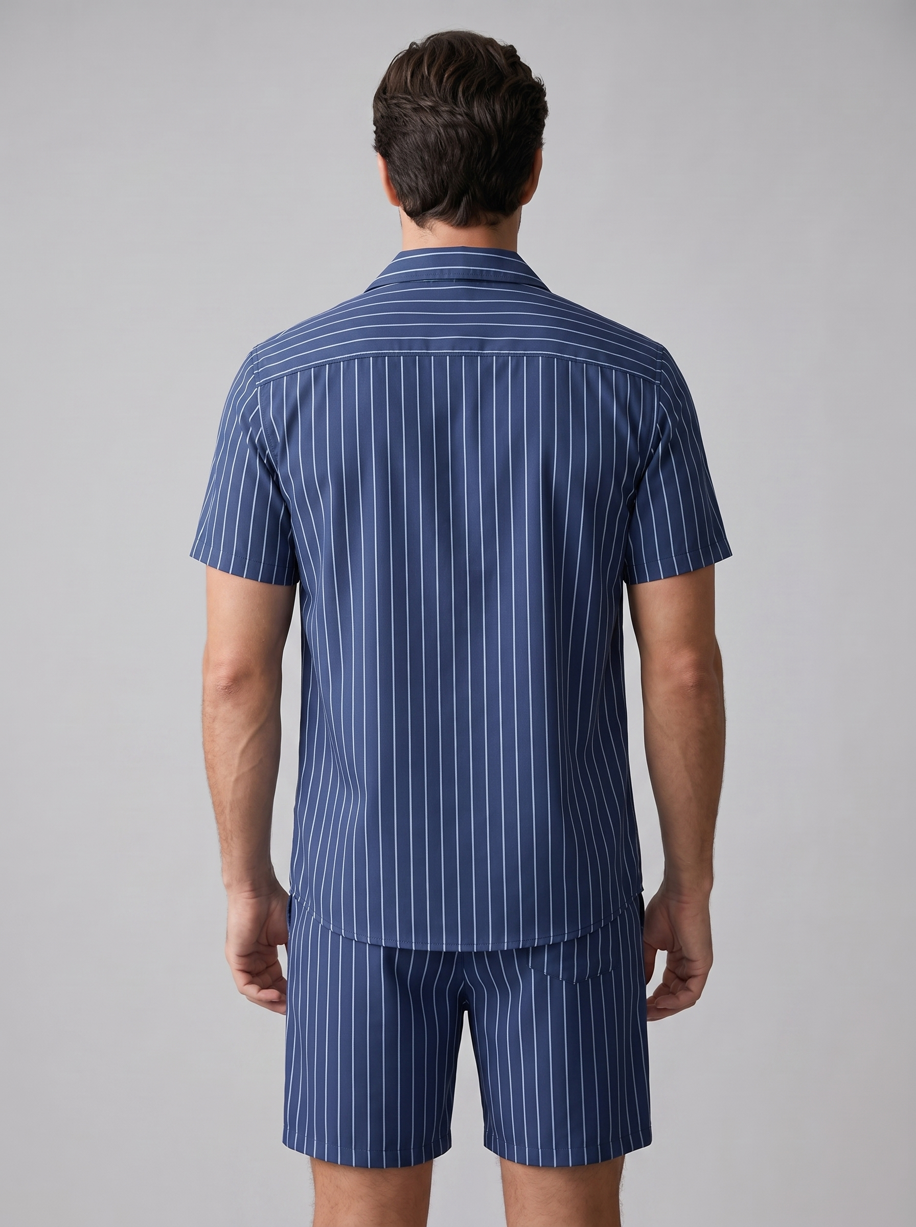Gerrit | Gestreepte zomerset voor heren met korte mouw - view 23