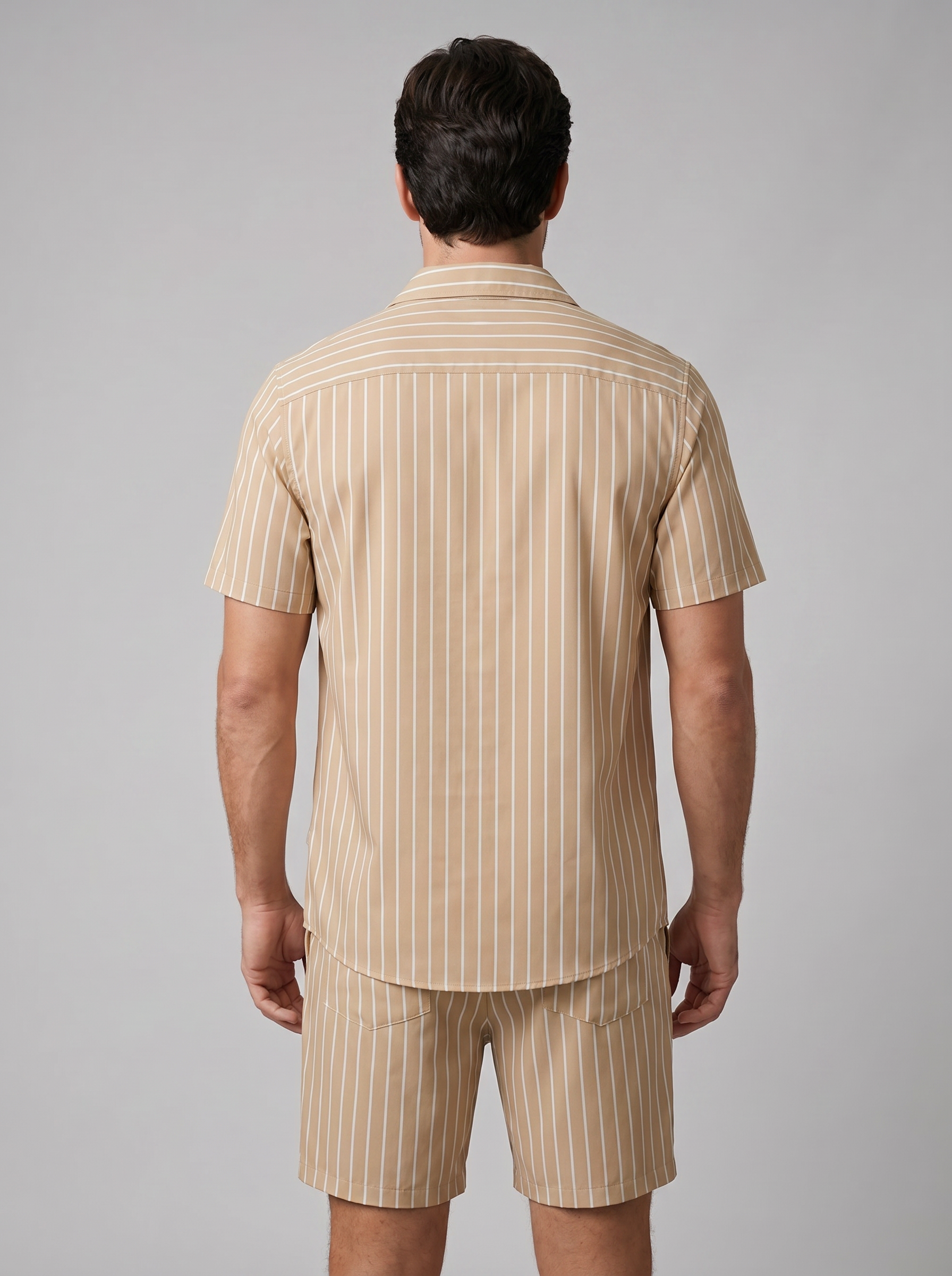 Gerrit | Gestreepte zomerset voor heren met korte mouw - view 28