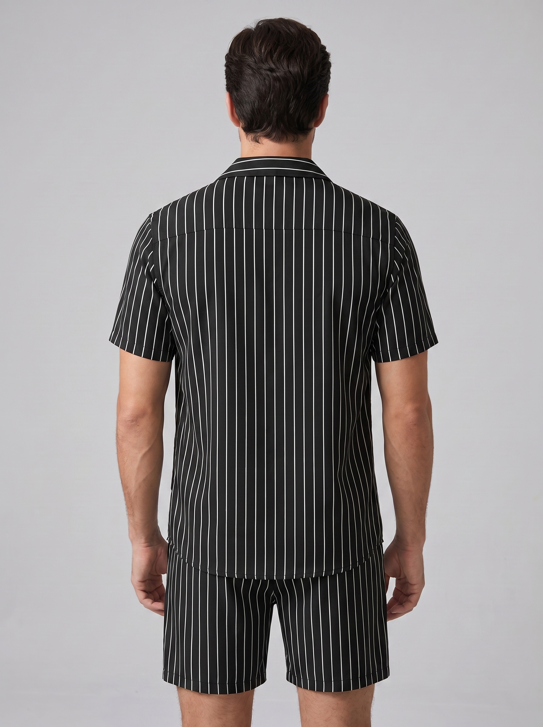 Gerrit | Gestreepte zomerset voor heren met korte mouw - view 8