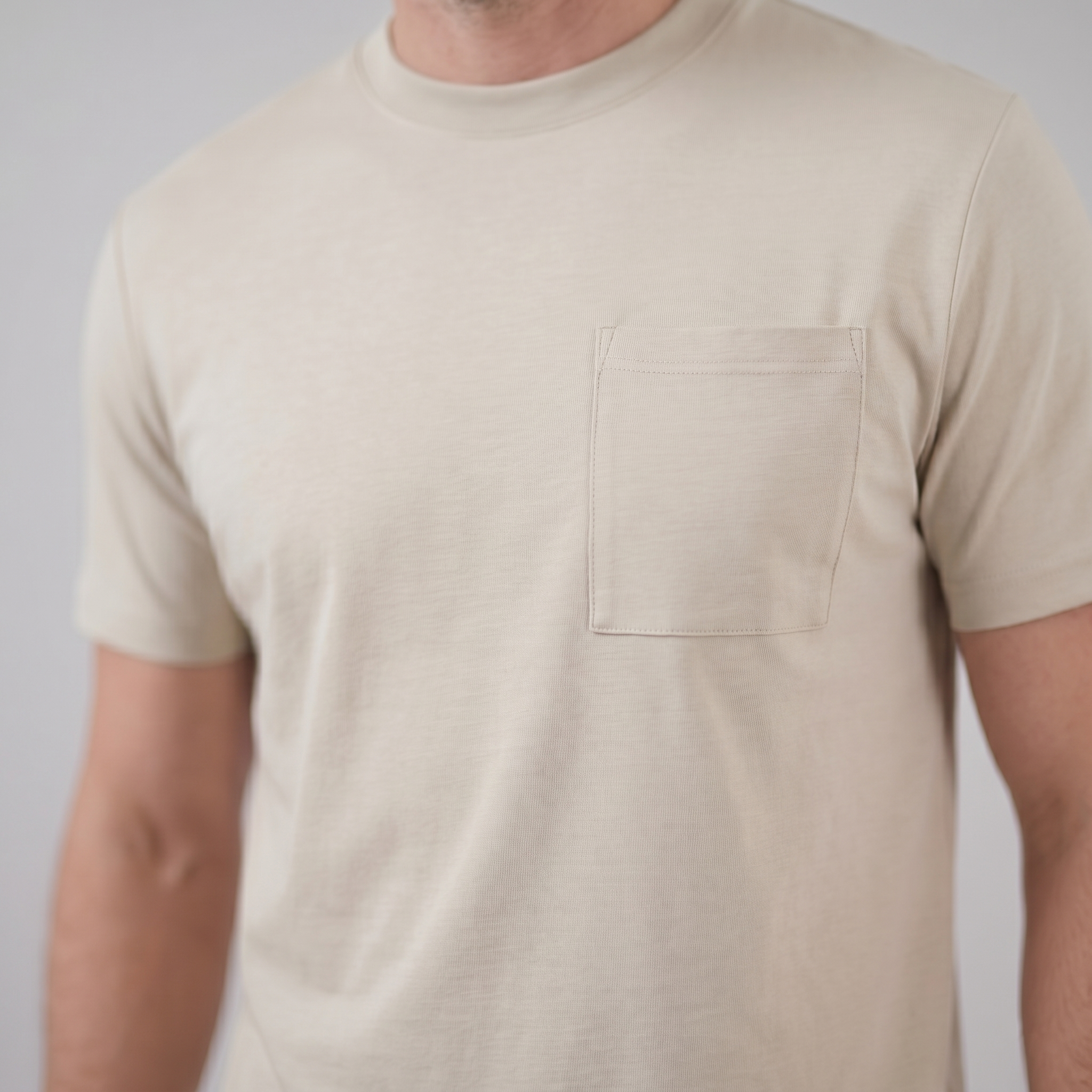 Gijs | T-shirt heren relaxed fit met borstzak - view 21