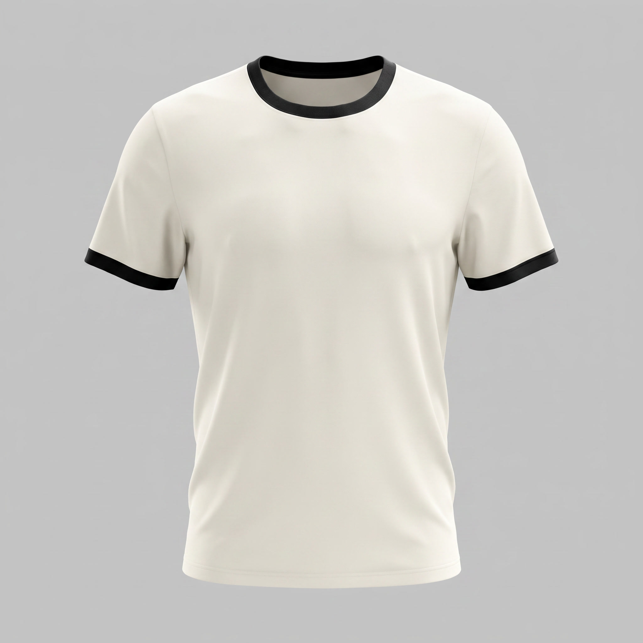 Guus | Heren t-shirt met contrastbies en ronde hals - view 10