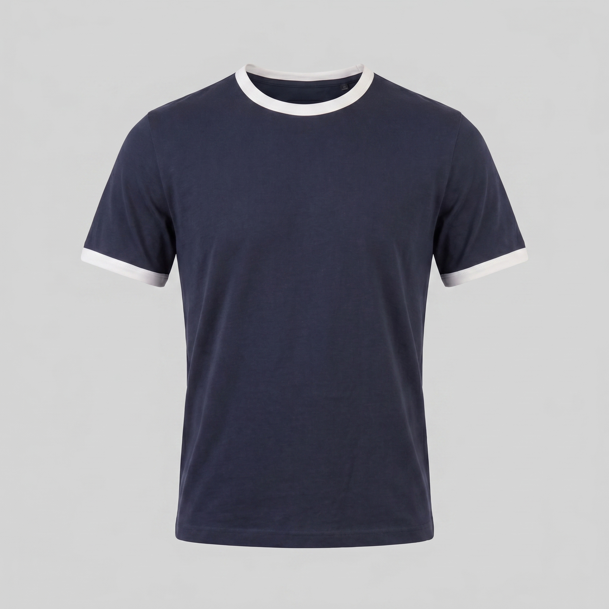 Guus | Heren t-shirt met contrastbies en ronde hals - view 6