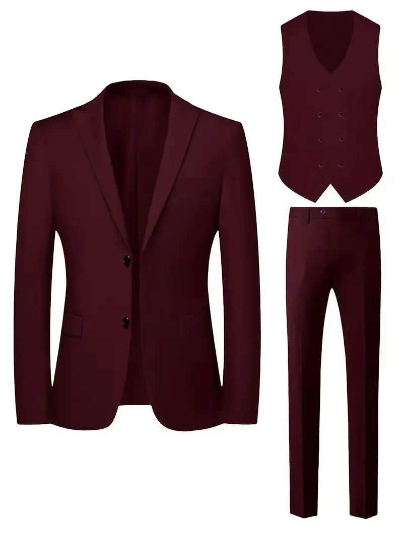 Harm | Driedelig pak voor heren met slim fit - view 25