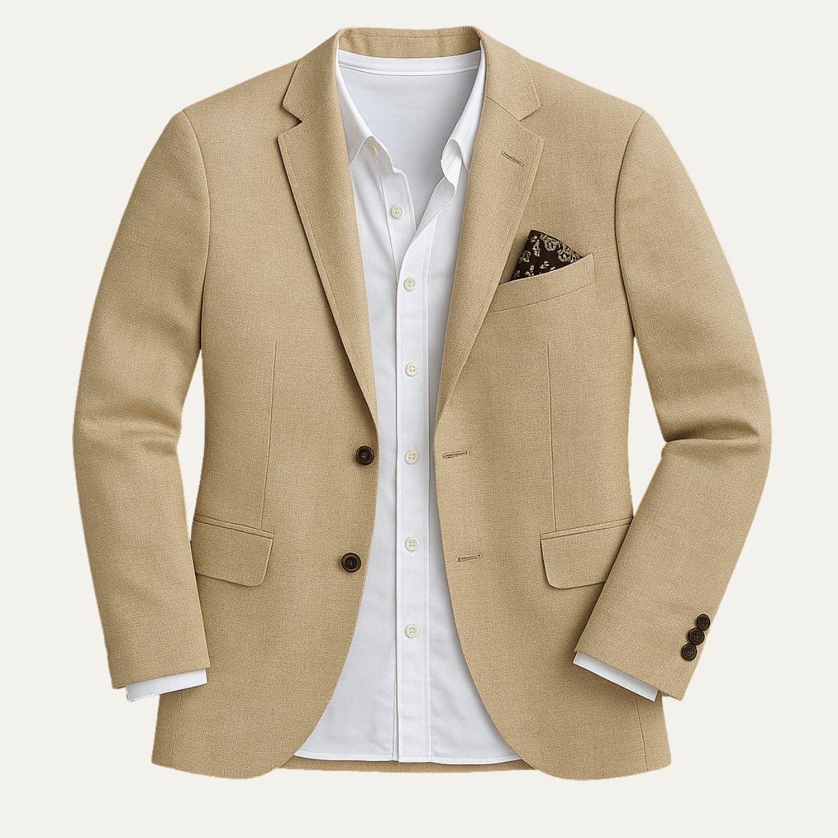 Harm | Linnen blazer voor heren - khaki