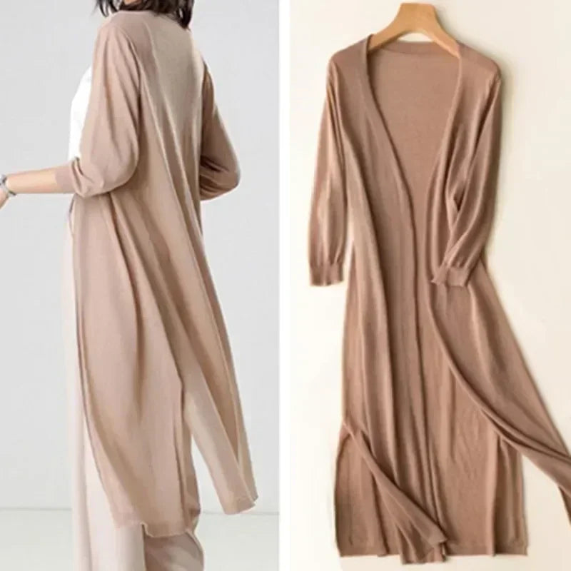 Heleen | Licht lang vest voor dames - view 13
