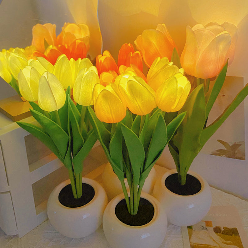 Hessel | LED tulpen nachtlamp met warm licht - foto 11