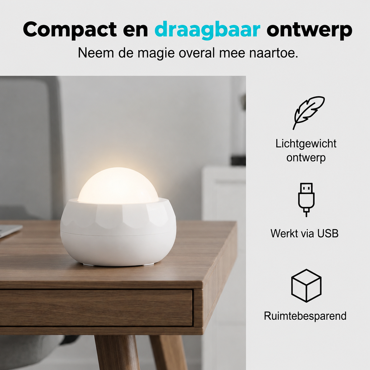 Hidde | Noorderlicht sterrenprojector met USB - foto 5