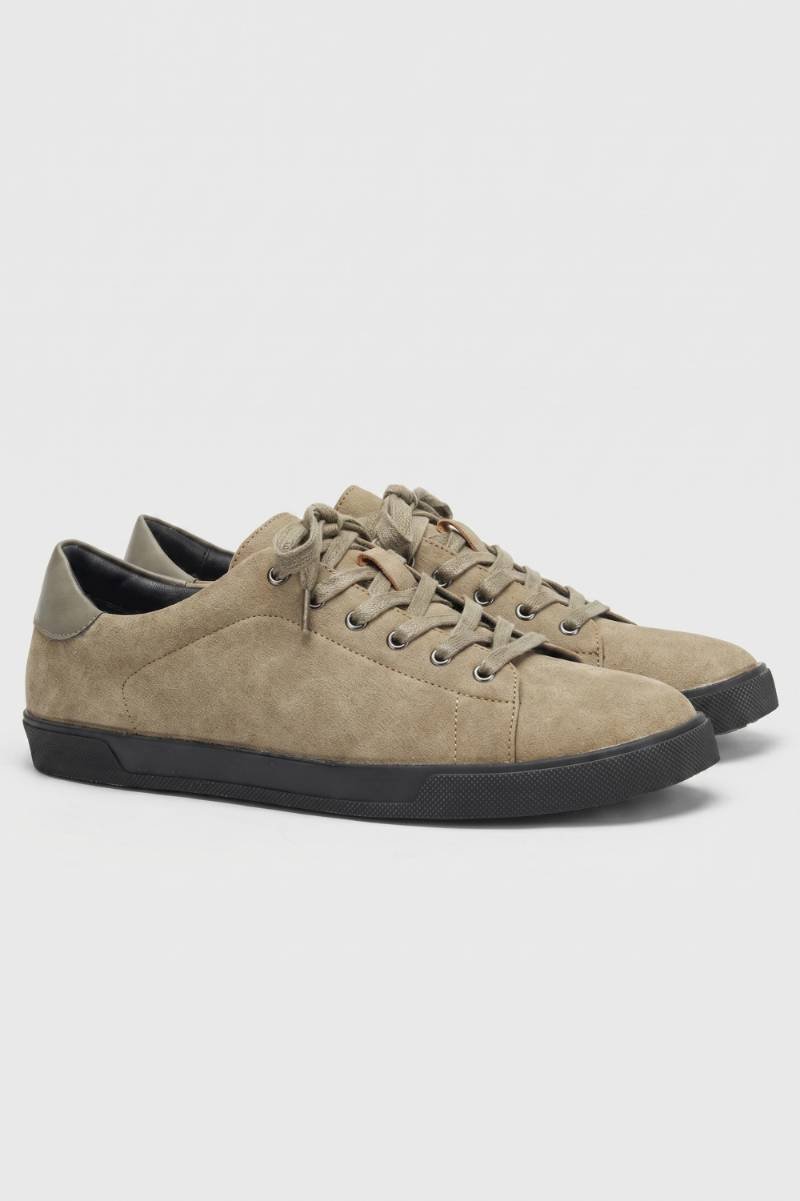 Hidde | Sneakers voor heren met veters - Olijfgroen