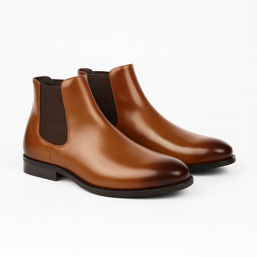 Jelle | Chelsea boots voor heren - Bruin